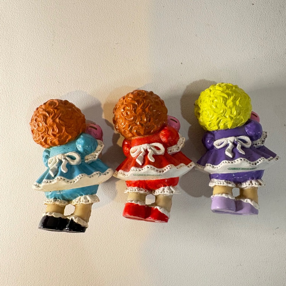 Vintage Cabbage Patch Kids PVC Figurines Ice Cream Cone Lot of 3 Retro Toys - Picture 3 of 5